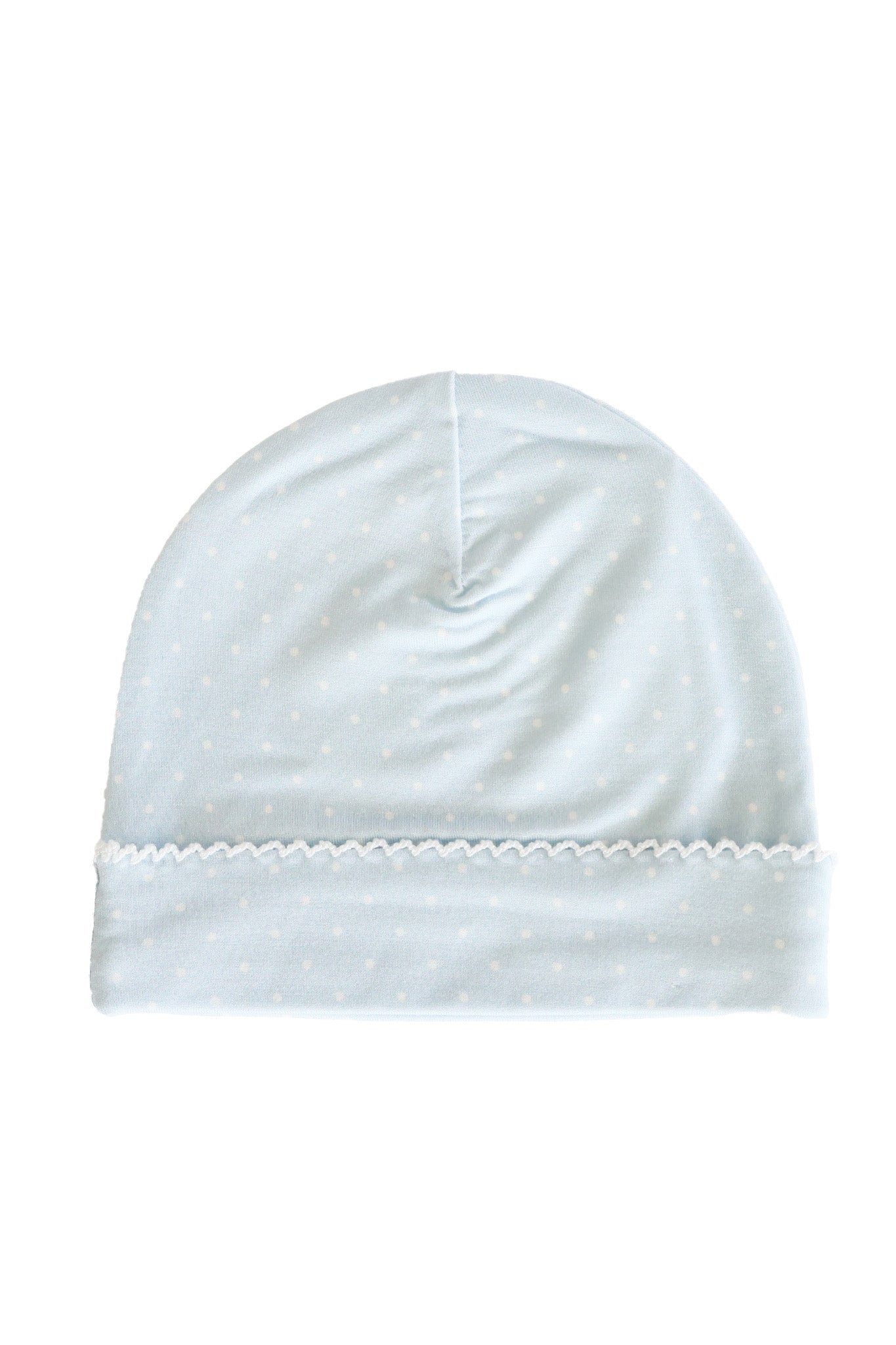 Picot Trim Bamboo Hat | Baby Blue