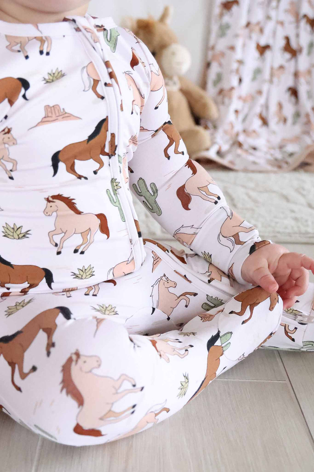 Zipper Footie | Pony Club Neutral