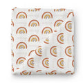Cannon's Earthy Rainbow Personalized Swaddle Blanket
