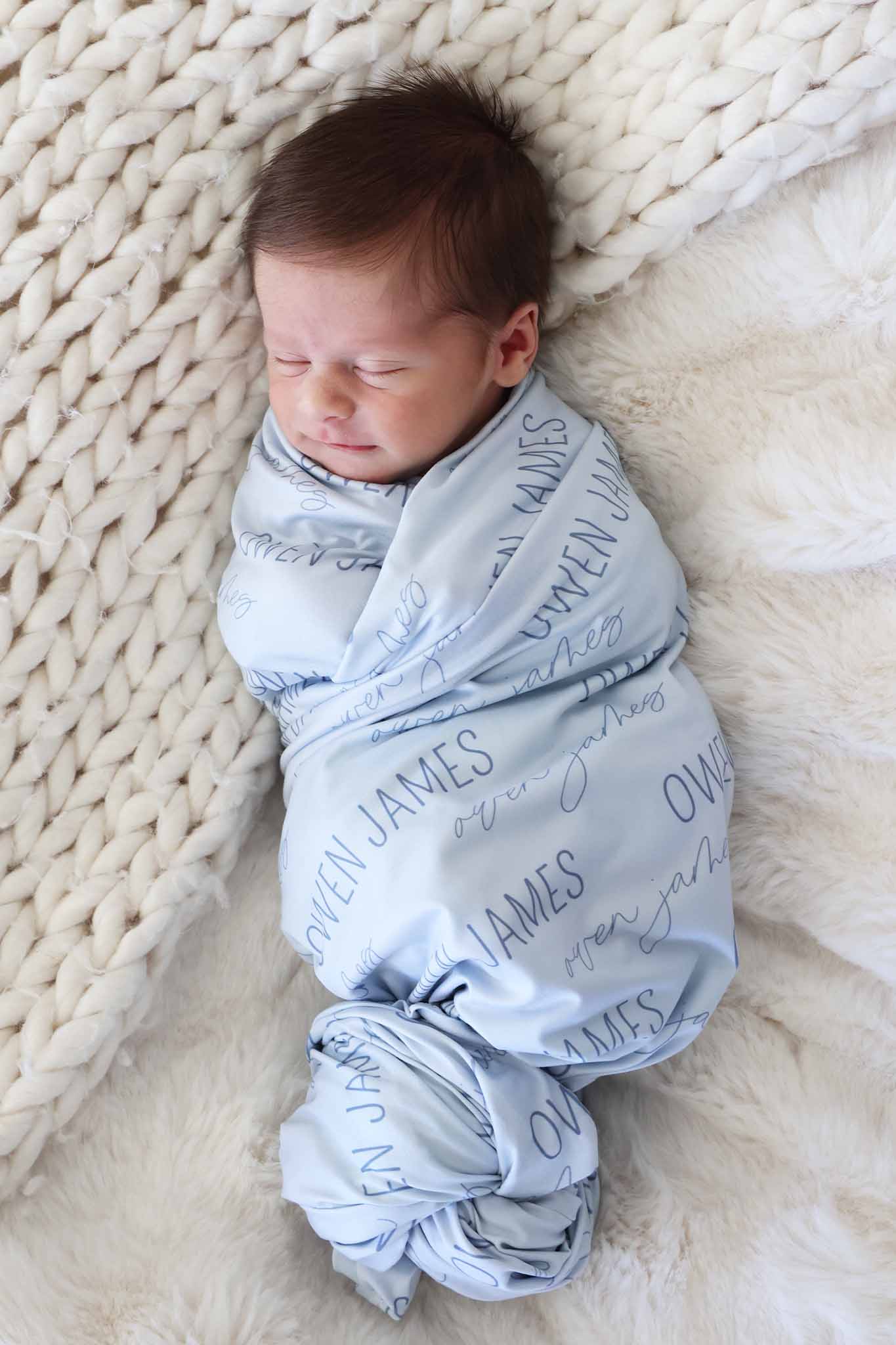 Personalized Baby Name Swaddle Blanket