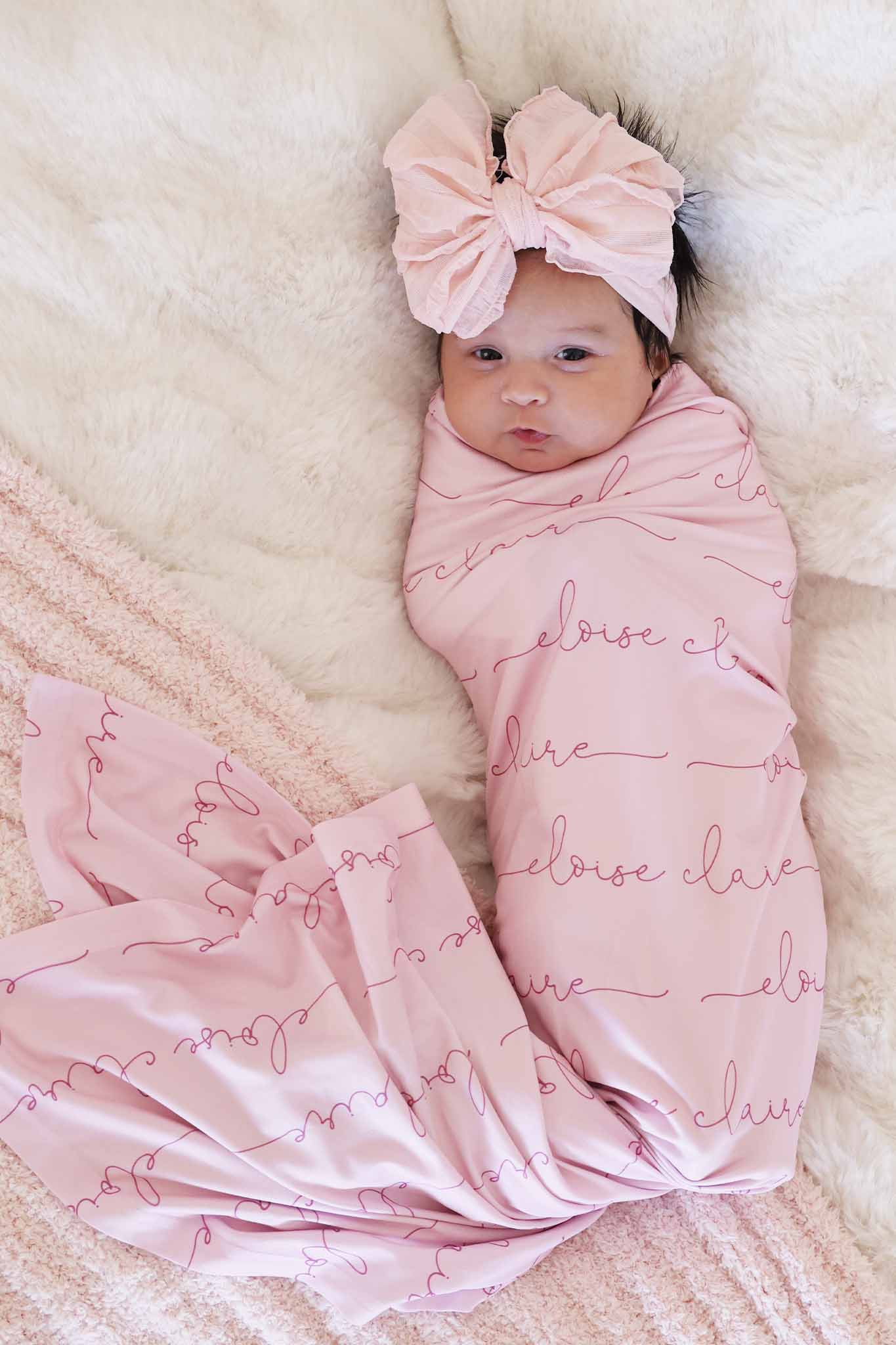 Personalized Baby Name Swaddle Blanket