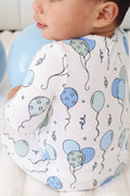 Party Time Zipper Footie | Blue