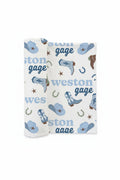 Boot Scootin' Personalized Swaddle Blanket
