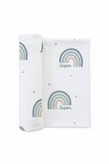 Boy Rainbow Personalized Baby Name Swaddle