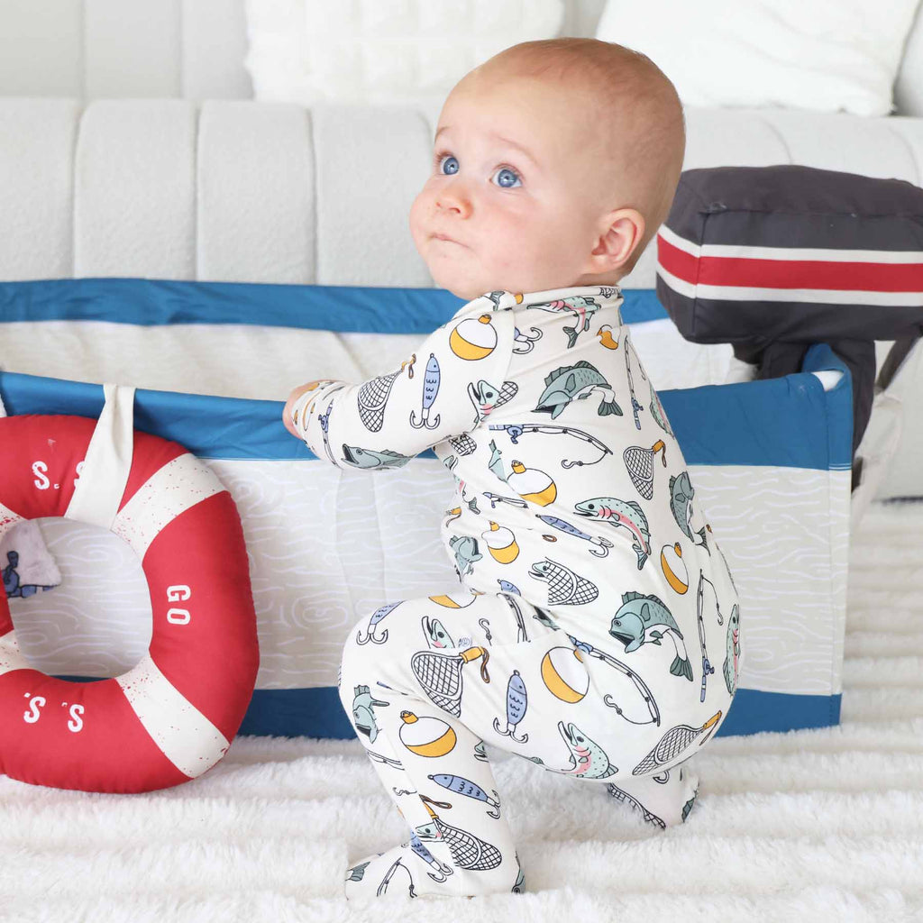 Catch of the Day Zipper Footie