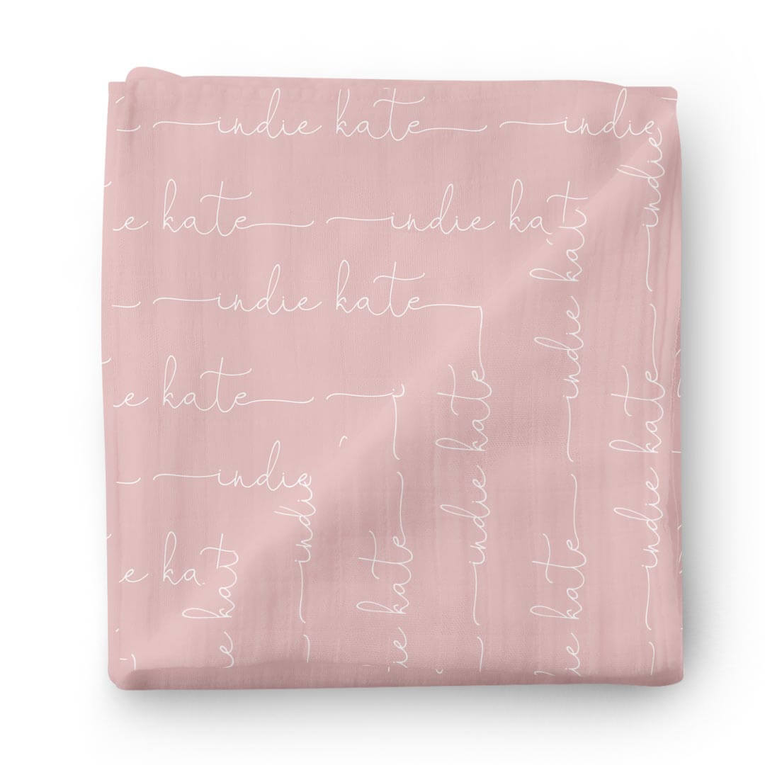 Personalized Baby Name Swaddle Blanket | Dusty Hues