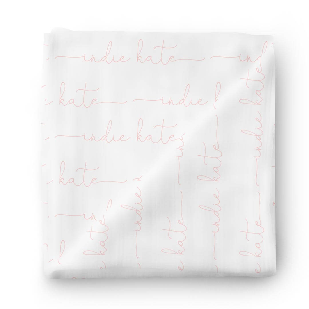 Personalized Baby Name Swaddle Blanket | Dusty Hues