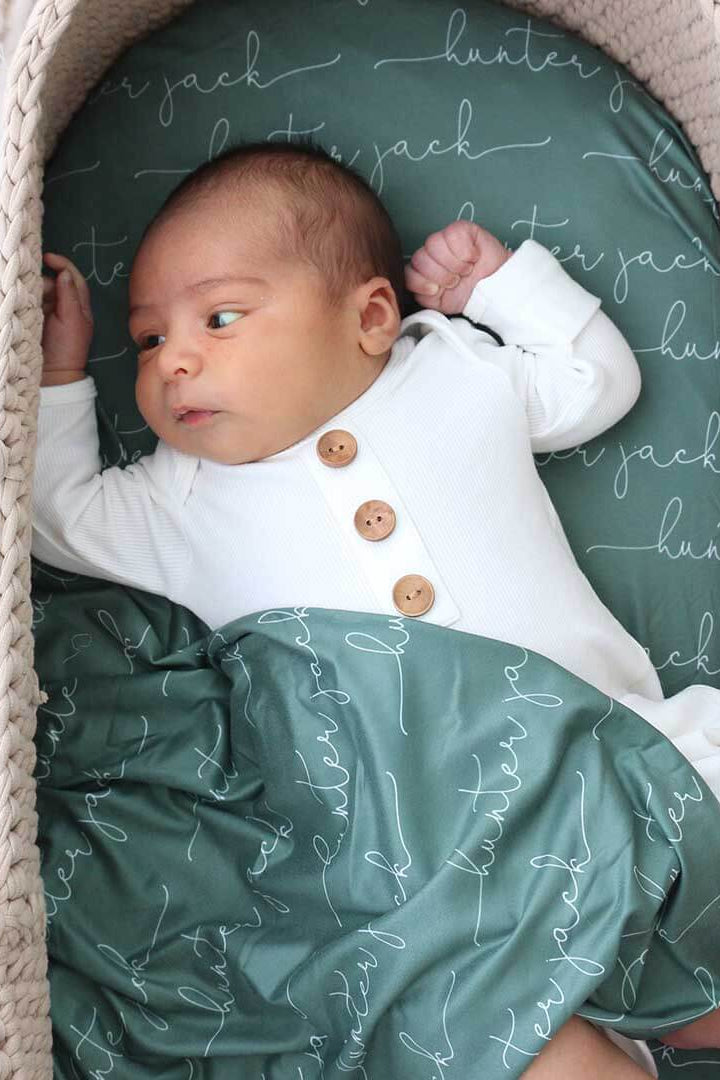 Personalized Baby Name Swaddle Blanket | Dusty Hues