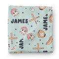 Home Run Personalized Swaddle Blanket