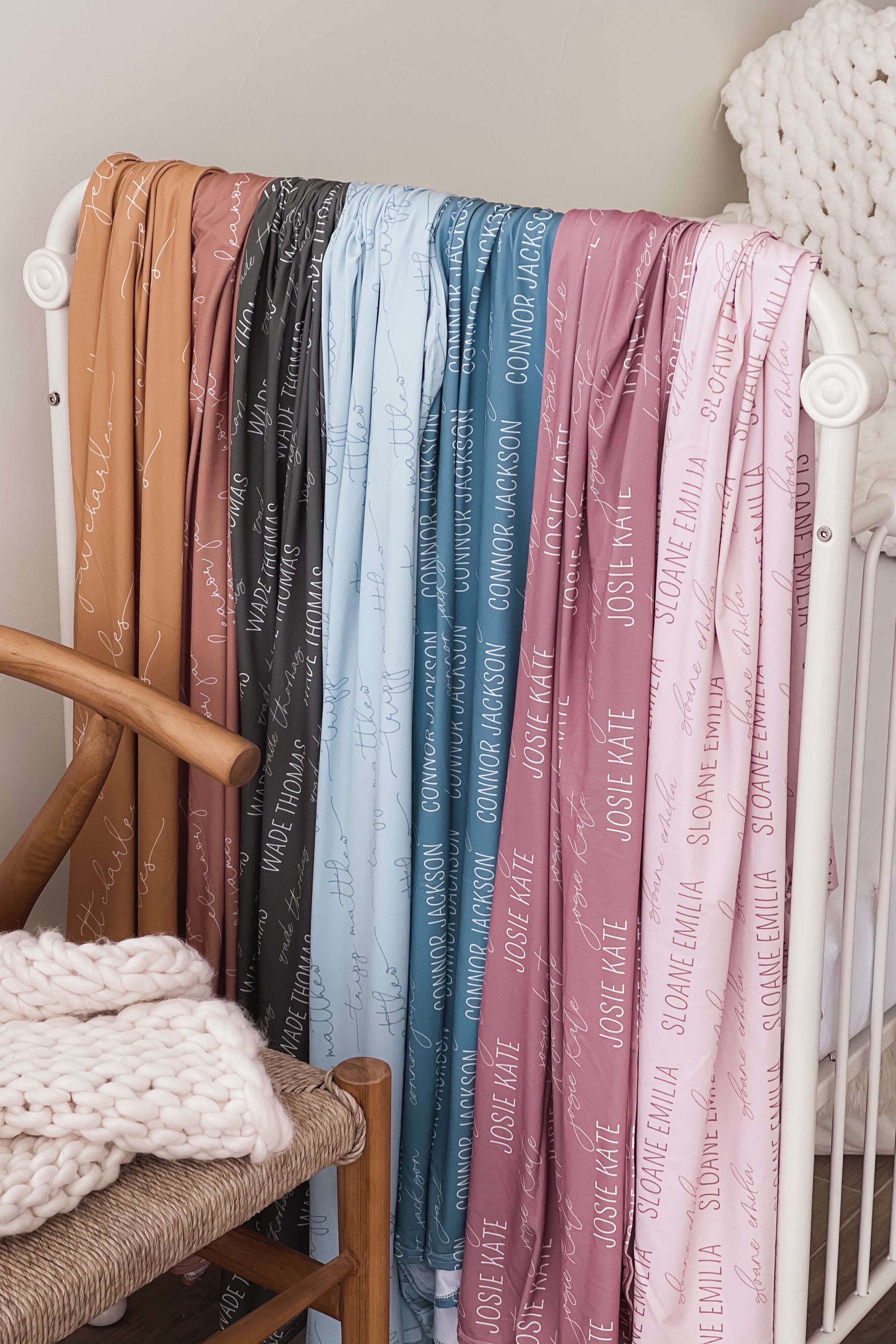 Personalized Baby Name Swaddle Blanket