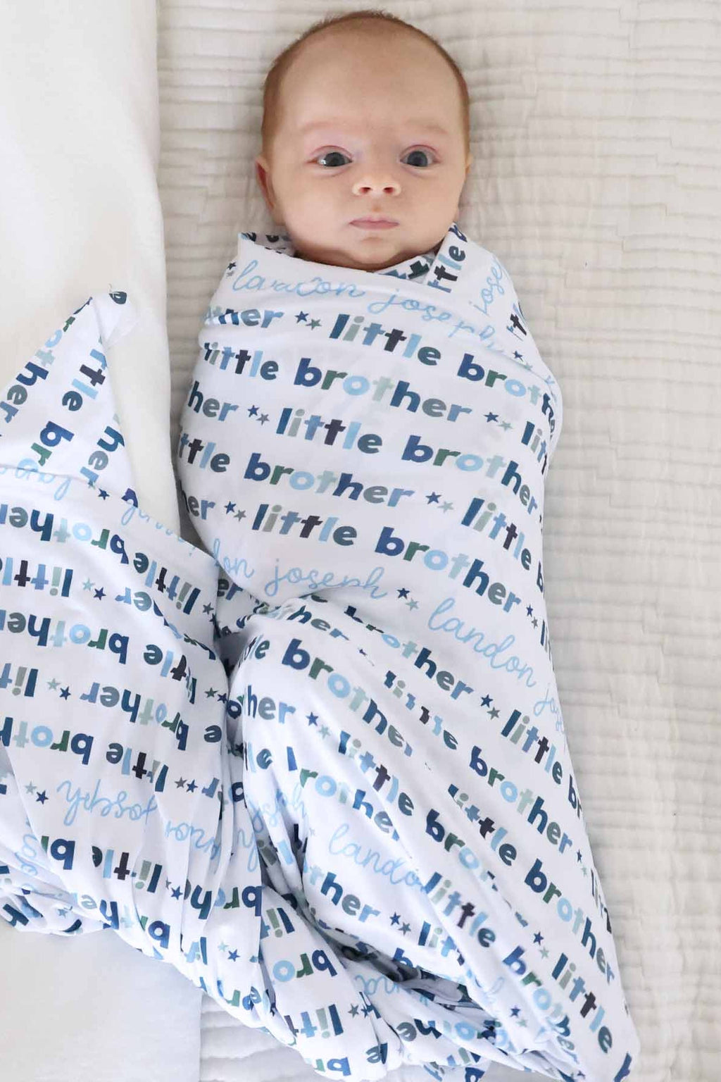 Personalized Swaddle Blanket | Little Sibling