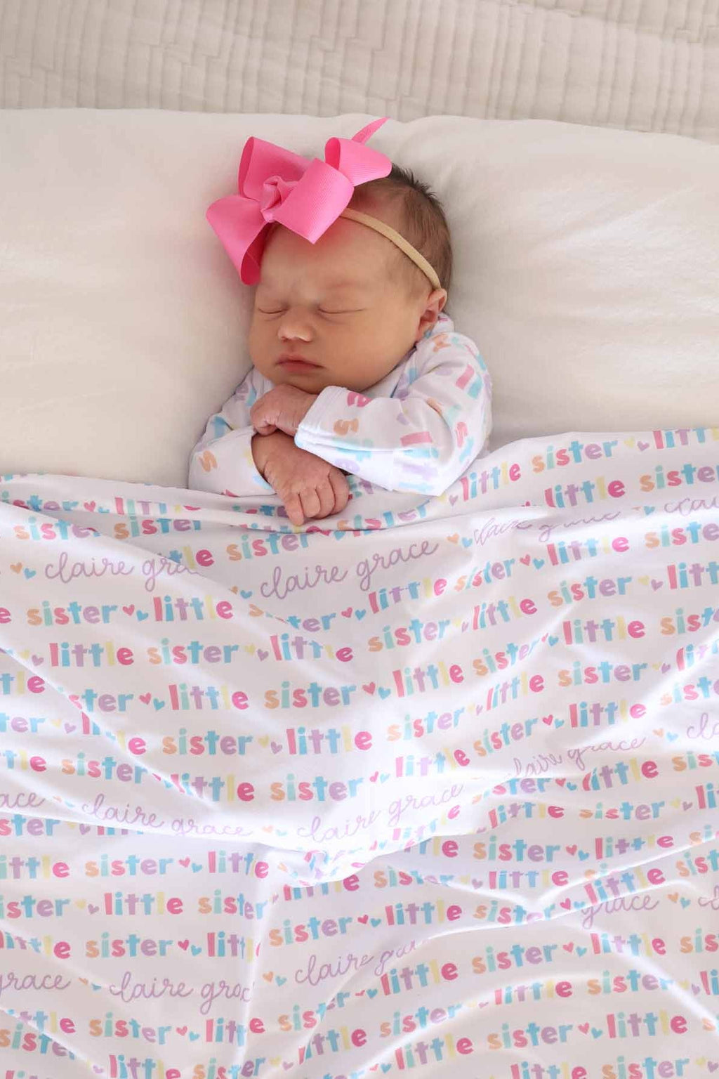 Personalized Swaddle Blanket | Little Sibling