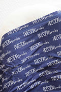 Personalized Baby Name Swaddle Blanket Font Duo | Best Selling Blues