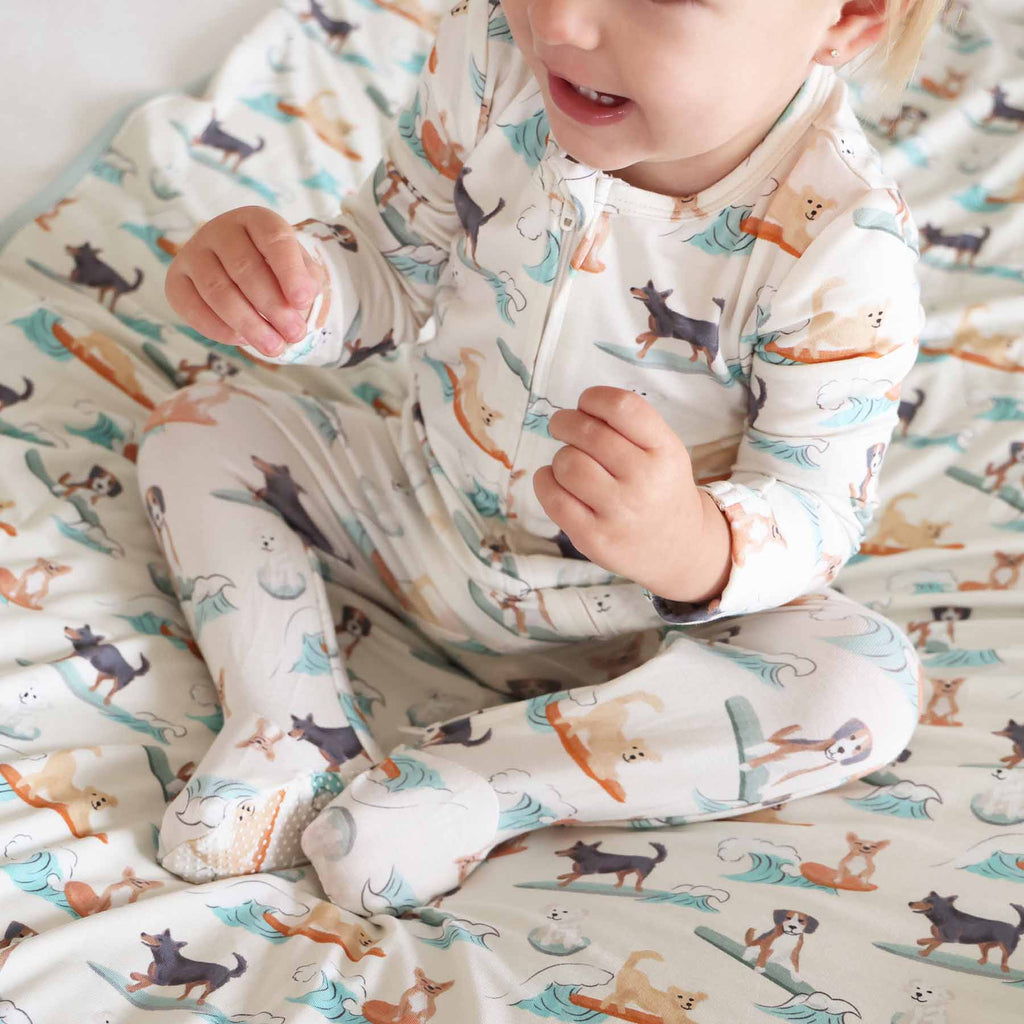 Paddle Pups Zipper Footie