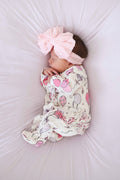 Party Time Ruffle Zipper Footie | Pink