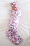 Tiny Tides Personalized Swaddle Blanket | Pink